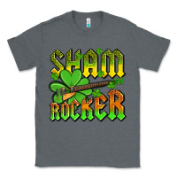 Charcoal Heather St. Patrick’s Day sham rocker with guitar Classic Tee - OliviaCreatesArt