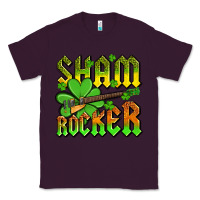 Plum St. Patrick’s Day sham rocker with guitar Classic Tee - OliviaCreatesArt