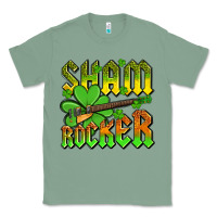 Sage St. Patrick’s Day sham rocker with guitar Classic Tee - OliviaCreatesArt