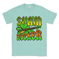 Seafoam St. Patrick’s Day sham rocker with guitar Classic Tee - OliviaCreatesArt