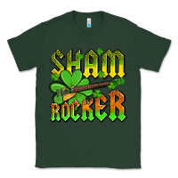 Sports Green St. Patrick’s Day sham rocker with guitar Classic Tee - OliviaCreatesArt