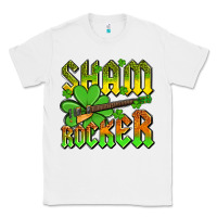 White St. Patrick’s Day sham rocker with guitar Classic Tee - OliviaCreatesArt