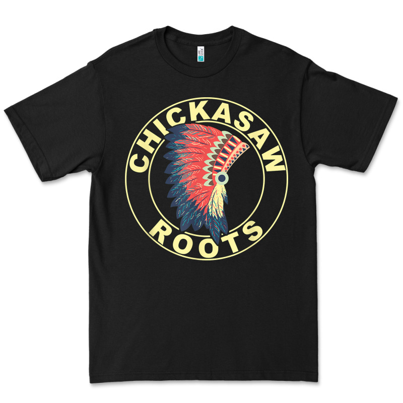 Chickasaw Roots Headdress Native American Chickasaw Nation Premium Tee by linhVisuals | Teevron