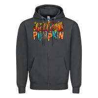 Smoke Hello pumpkin Zipper Hoodie - RanaPortraitStore