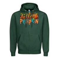Sports Green Hello pumpkin Zipper Hoodie - RanaPortraitStore