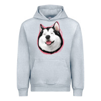 Heather Grey husky Urban Hoodie - Jasminsmagicworld
