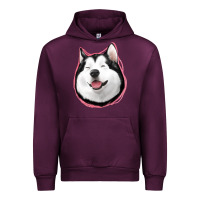 Mauve Wine husky Urban Hoodie - Jasminsmagicworld