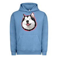Pigment Pebble Blue husky Urban Hoodie - Jasminsmagicworld