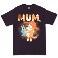 Plum Bluey Mum Premium Tee - linhVisuals
