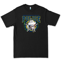Black motorcycle police law enforcement Premium Tee - linhVisuals