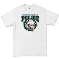 White motorcycle police law enforcement Premium Tee - linhVisuals
