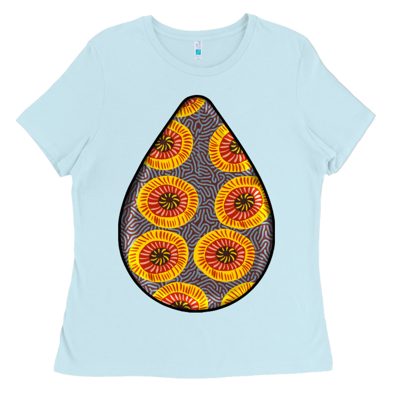 African Fabric Pattern Teardrop Earrings 5 Ladies Tee by BundleAndBundleShop | Teevron