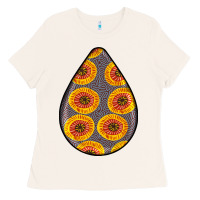 Bone african fabric pattern teardrop earrings 5 Ladies Tee - BundleAndBundleShop