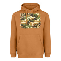 Meerkat leopard camo pattern background Heavyweight Hoodie - Jasminsmagicworld