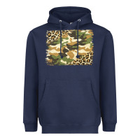 Navy leopard camo pattern background Heavyweight Hoodie - Jasminsmagicworld