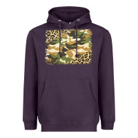 Plum leopard camo pattern background Heavyweight Hoodie - Jasminsmagicworld