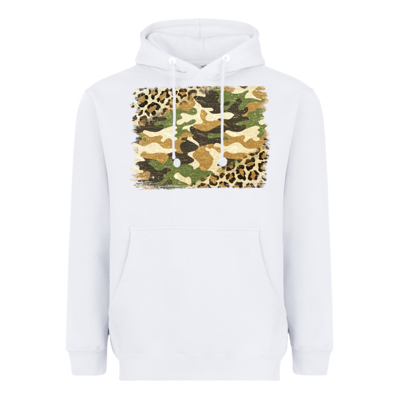 Leopard Camo Pattern Background Heavyweight Hoodie by Jasminsmagicworld | Teevron