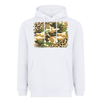 White leopard camo pattern background Heavyweight Hoodie - Jasminsmagicworld