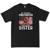 Black my favorite firefighter calls me sister. Premium Tee - linhVisuals