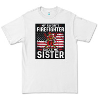 White my favorite firefighter calls me sister. Premium Tee - linhVisuals