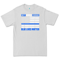 Dove Grey blue lives matter for police officer Premium Tee - linhVisuals