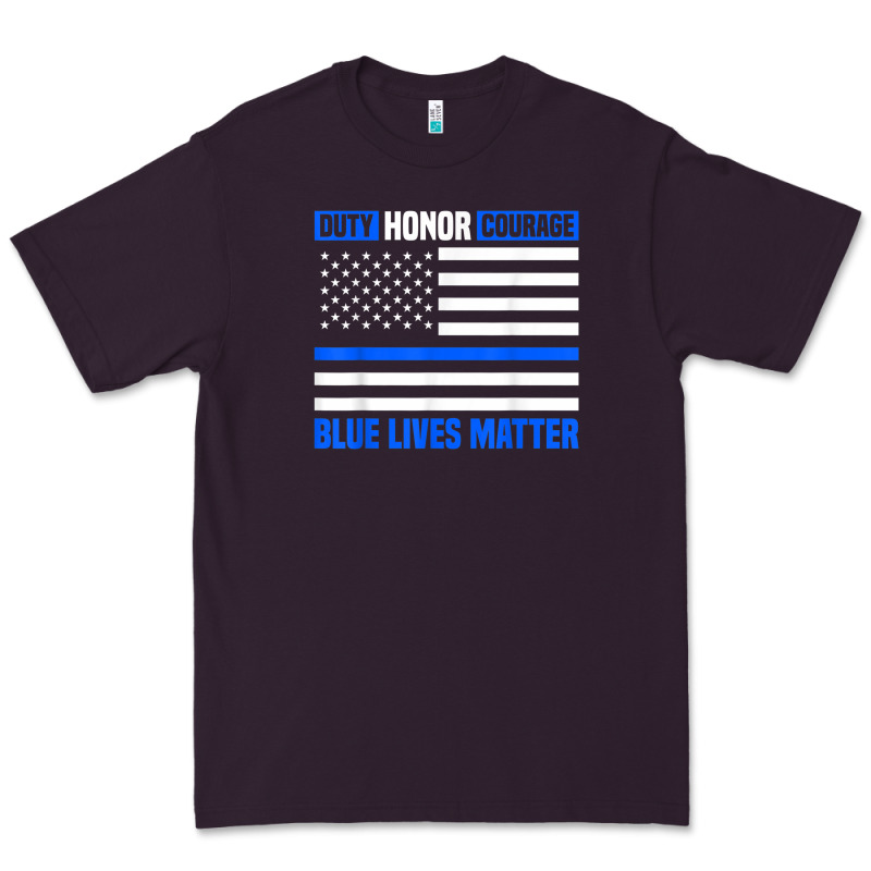 Blue Lives Matter For Police Officer Premium Tee by linhVisuals | Teevron