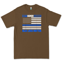 Cacao blue lives matter for police officer Premium Tee - linhVisuals