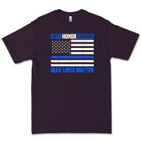 Plum blue lives matter for police officer Premium Tee - linhVisuals