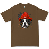 Cacao boston terrier firefighter boston terrier dog lover premium Premium Tee - linhVisuals