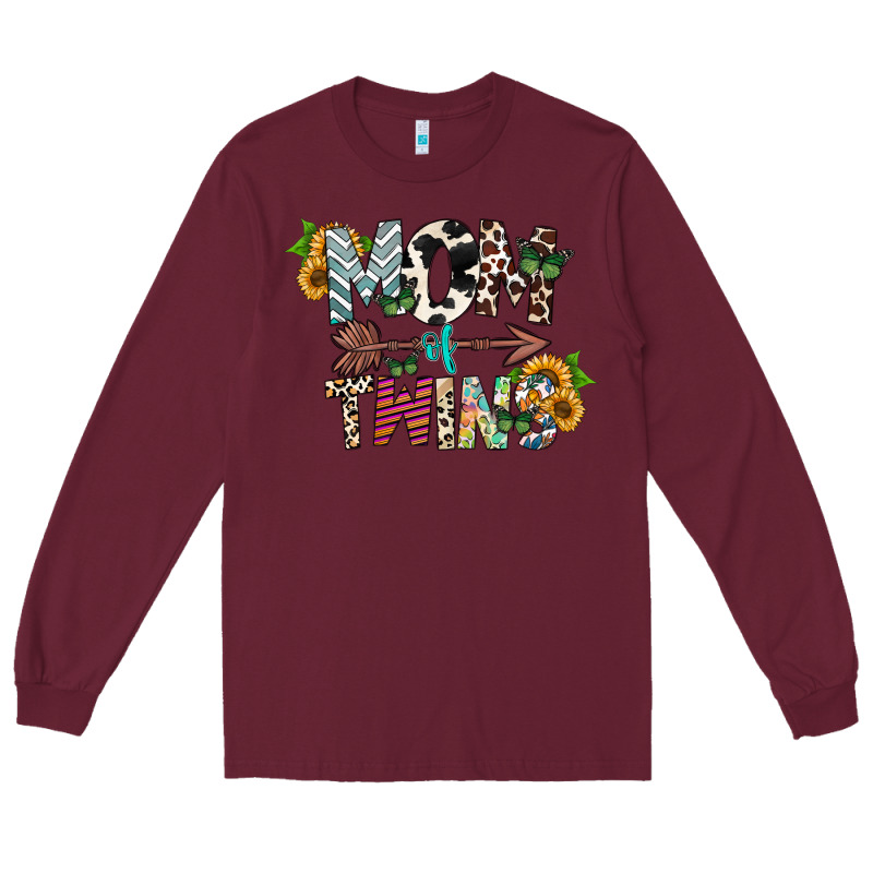Mom Of Twins Long Sleeve Tee by CowhideDigitalArt | Teevron