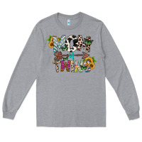 Heather Grey mom of twins Long Sleeve Tee - CowhideDigitalArt