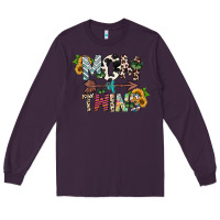 Plum mom of twins Long Sleeve Tee - CowhideDigitalArt