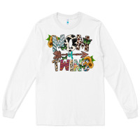 White mom of twins Long Sleeve Tee - CowhideDigitalArt