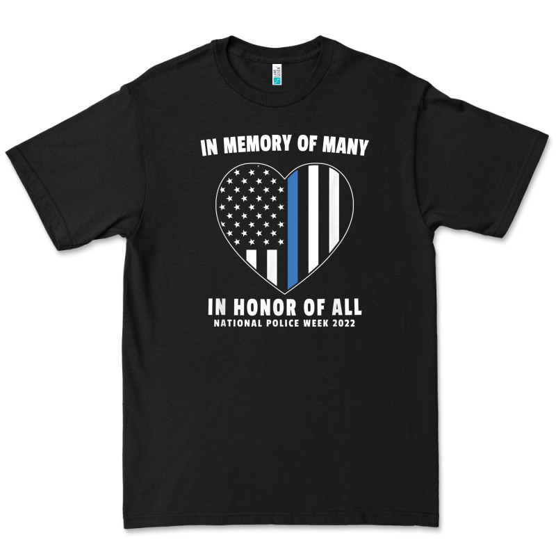 National Police Week Shirt In Memory And Honor Us Flag Premium Tee by linhVisuals | Teevron