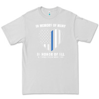 Dove Grey national police week shirt in memory and honor us flag Premium Tee - linhVisuals