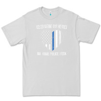 Dove Grey national police week shirt vintage blue line american flag Premium Tee - linhVisuals