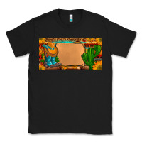 Custom Cowboy Boots Aztec Sunflowers Leopard License Plate Classic Tee | Teevron
