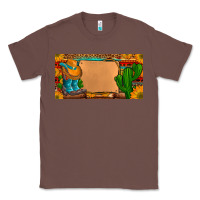 Chestnut custom cowboy boots aztec sunflowers leopard license plate Classic Tee - Artiststas