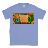 Colony Blue custom cowboy boots aztec sunflowers leopard license plate Classic Tee - Artiststas