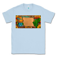 Dusty Blue custom cowboy boots aztec sunflowers leopard license plate Classic Tee - Artiststas