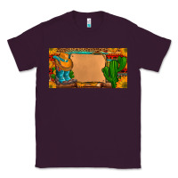Plum custom cowboy boots aztec sunflowers leopard license plate Classic Tee - Artiststas