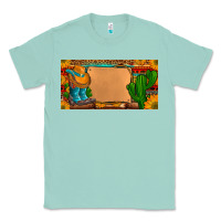 Seafoam custom cowboy boots aztec sunflowers leopard license plate Classic Tee - Artiststas
