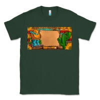 Sports Green custom cowboy boots aztec sunflowers leopard license plate Classic Tee - Artiststas