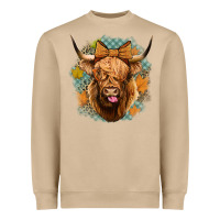 Mushroom fall highland cow Heavyweight Sweatshirt - Jasminsmagicworld