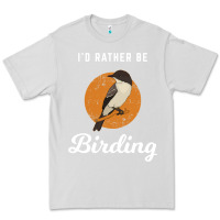 Dove Grey birding birdwatching eastern phoebe Premium Tee - linhVisuals