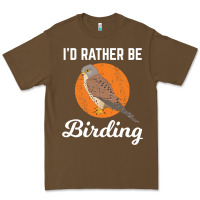 Cacao birding birdwatching kestrel bird bird Premium Tee - linhVisuals