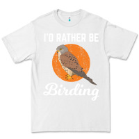 White birding birdwatching kestrel bird bird Premium Tee - linhVisuals