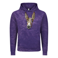 Cloud Purple american mammoth jackstock donkey  face Vintage Hoodie - LillyAllenDesigns