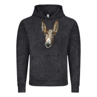 Vintage Black american mammoth jackstock donkey  face Vintage Hoodie - LillyAllenDesigns