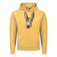 Vintage Mustard american mammoth jackstock donkey  face Vintage Hoodie - LillyAllenDesigns